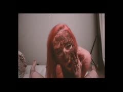 Scat lover sucking a cock filled with shit